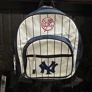 MLB Kids Backpack - Navy and White